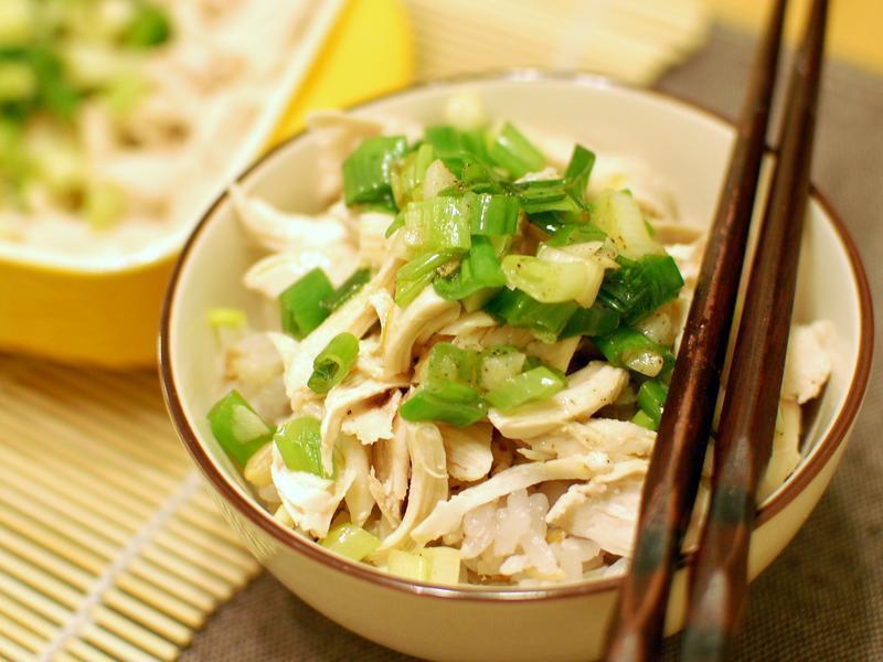 葱油鸡丝饭的做法
