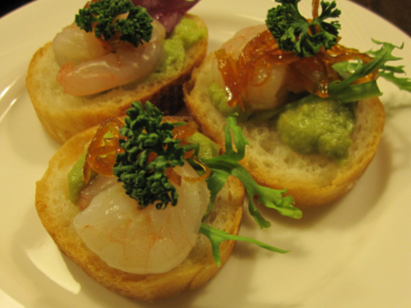 宴会小点心-蒜香芥末鲜虾塔的做法