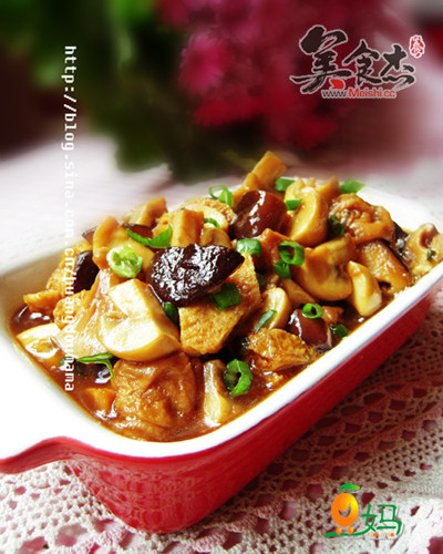蚝油双菇双素的做法