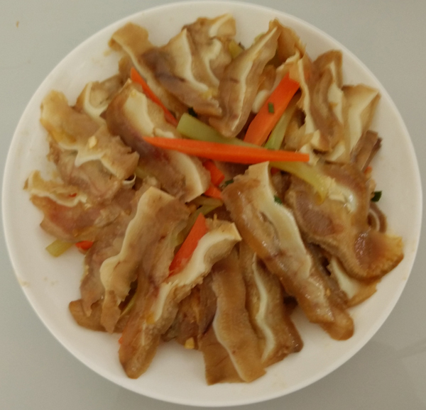 滑嫩爽口 凉拌美味三脆的做法