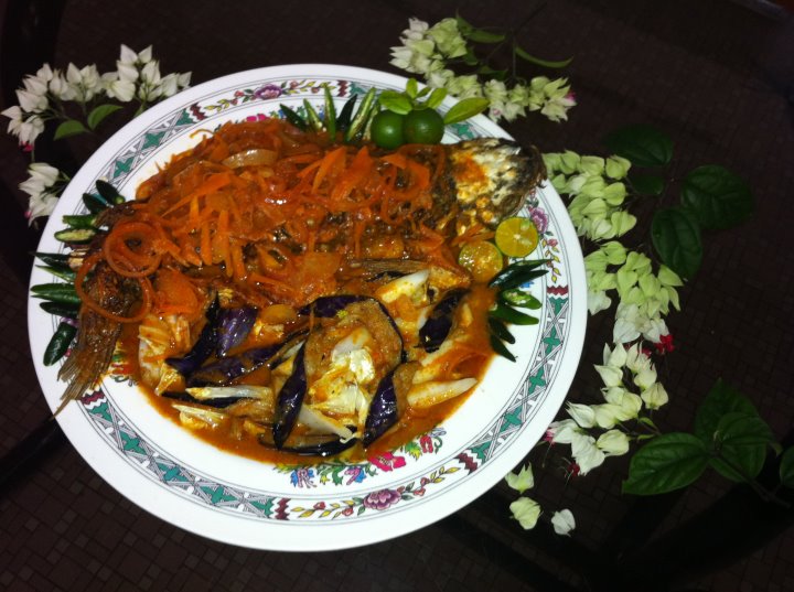 酸烩紫气苏丹鱼的做法