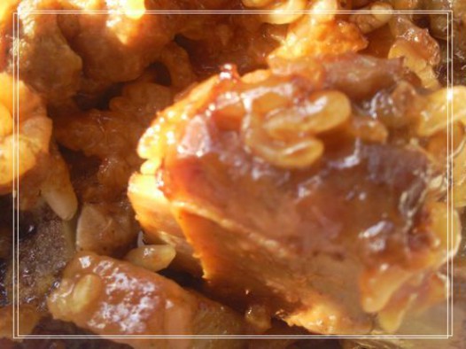 糯米火腿蒸排骨的做法