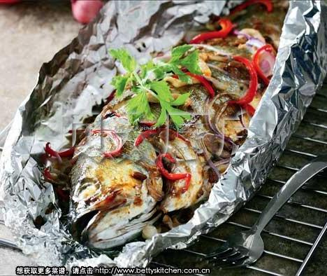 豆酱烤海鲈的做法