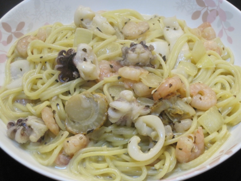 奶油海鮮意麵的做法