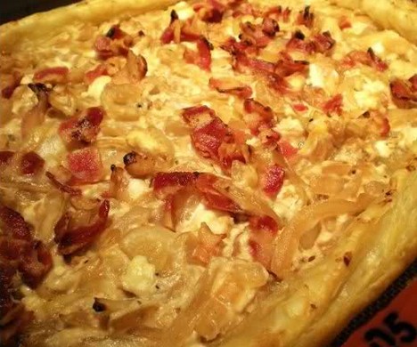 Onion Bacon Tart������