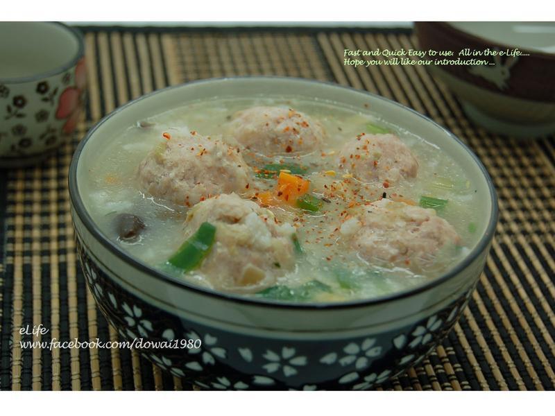 〔咸粥料理〕之『冬菜丸子粥』↘免动锅动铲的做法