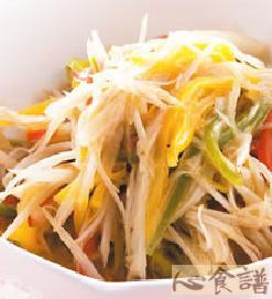 彩椒牛蒡丝的做法