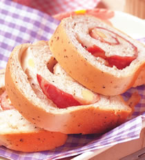 香料培根土司的做法