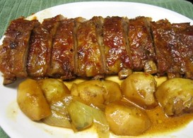 芋头烤排骨的做法