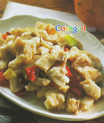 清炒鱼丁的做法