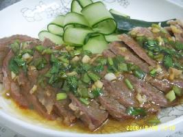 葱香凉拌牛肉的做法