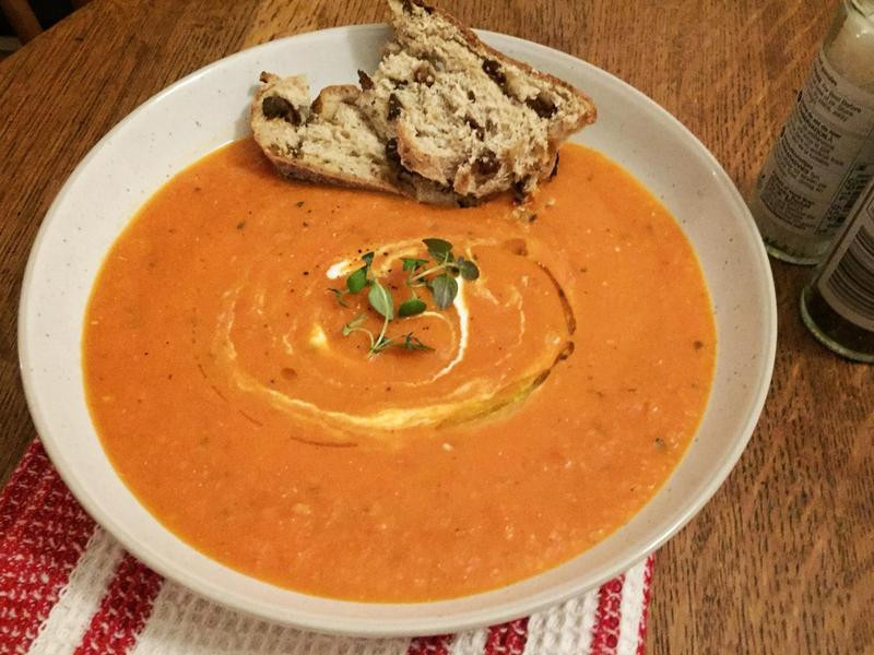 香草番茄浓汤的做法