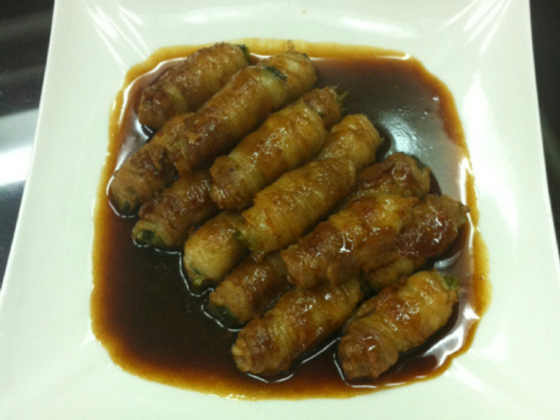 葱烧肉卷的做法