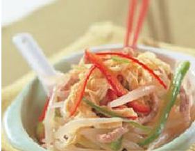 炒银针粉的做法