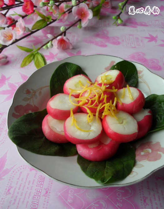 柠檬蜜汁浸樱桃小萝卜的做法