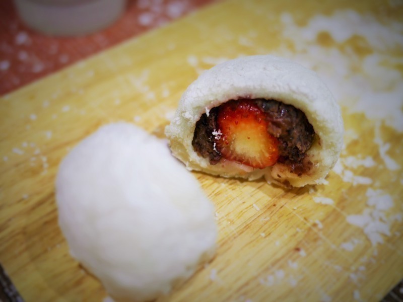 手作草莓大福 『Panasonic 制面包机』的做法