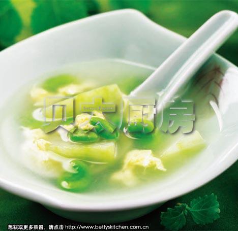 蚕豆米冬瓜汤的做法