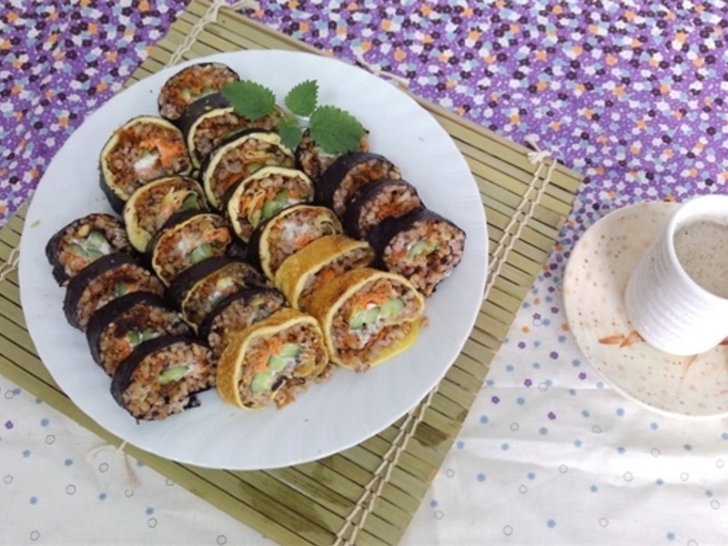 清爽素食寿司的做法