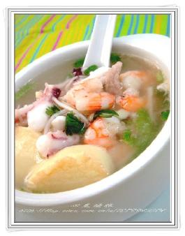 海鲜豆腐盅的做法