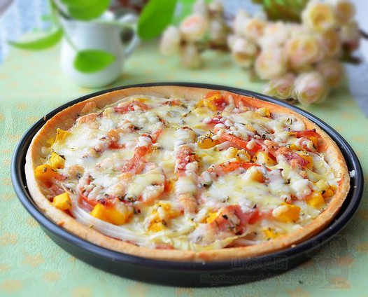 培根蔬果批萨的做法