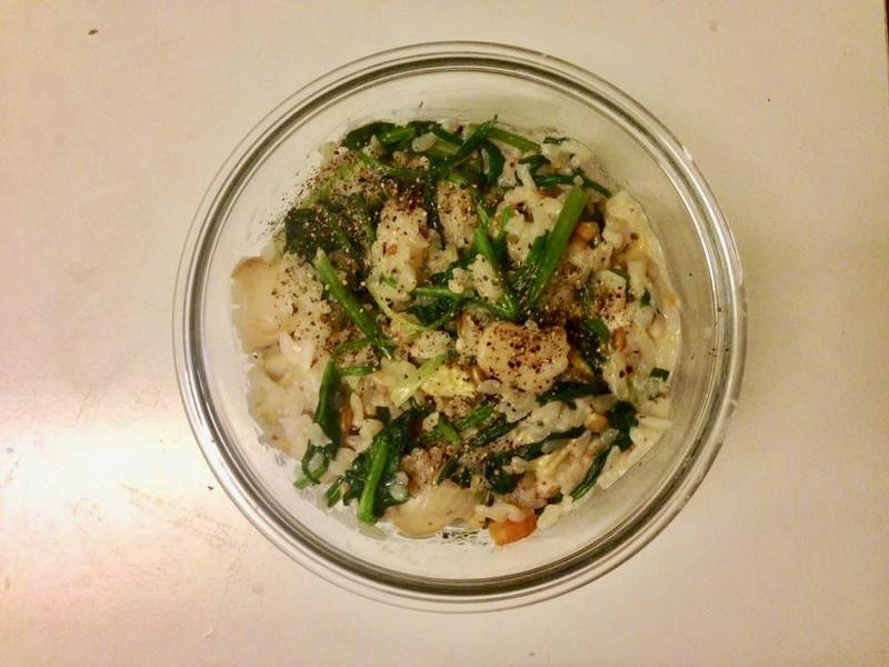 奶香波菜炖饭的做法