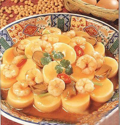 虾仁玉子豆腐的做法