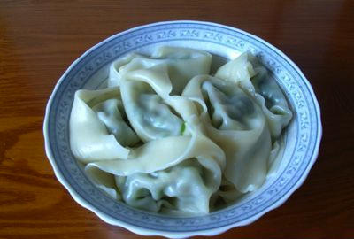 韭菜鸡蛋肉馅馄饨的做法