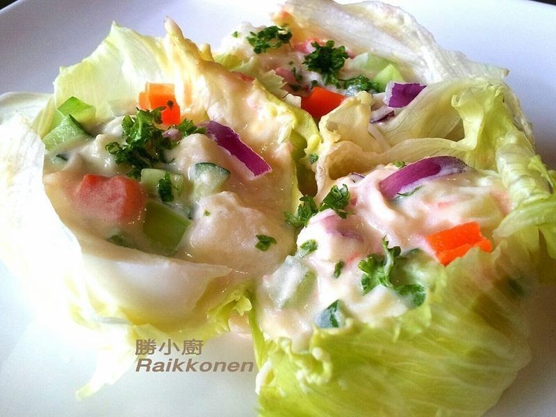 【桂冠夏至凉拌】蟹老板马铃薯蛋沙拉的做法