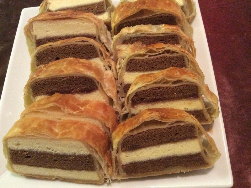 双色酥皮蛋糕的做法