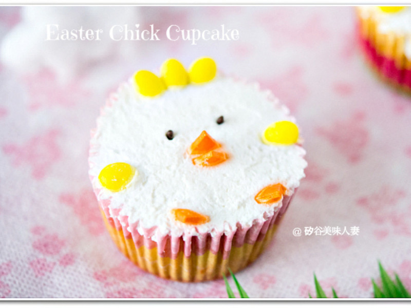 小鸡牛奶戚风杯子蛋糕的做法