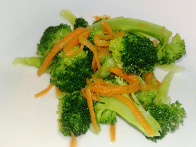 蒜味花椰的做法