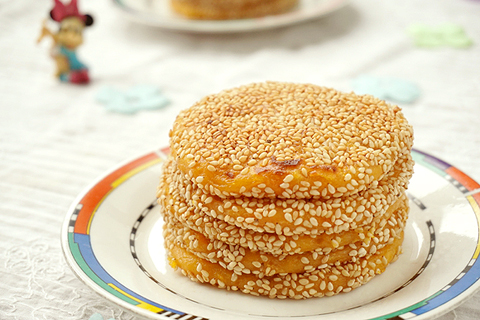 黏软红薯糯米饼的做法