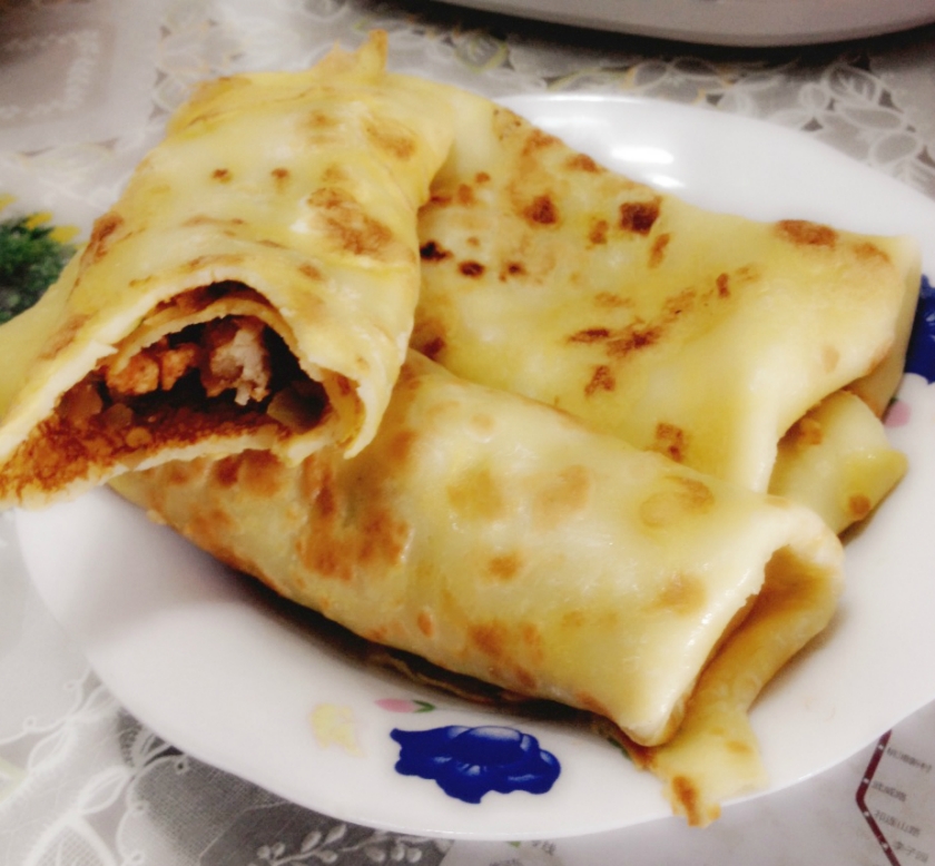 葱香鸡肉卷的做法