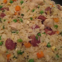 美味鸡肉炒饭的做法