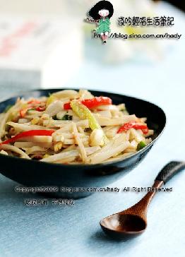 开味藕丝的做法