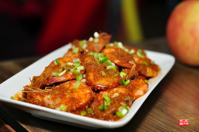 豆渣红焖虾的做法