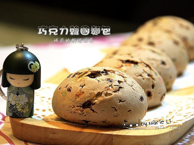 不同风味的《巧克力韩国面包》的做法