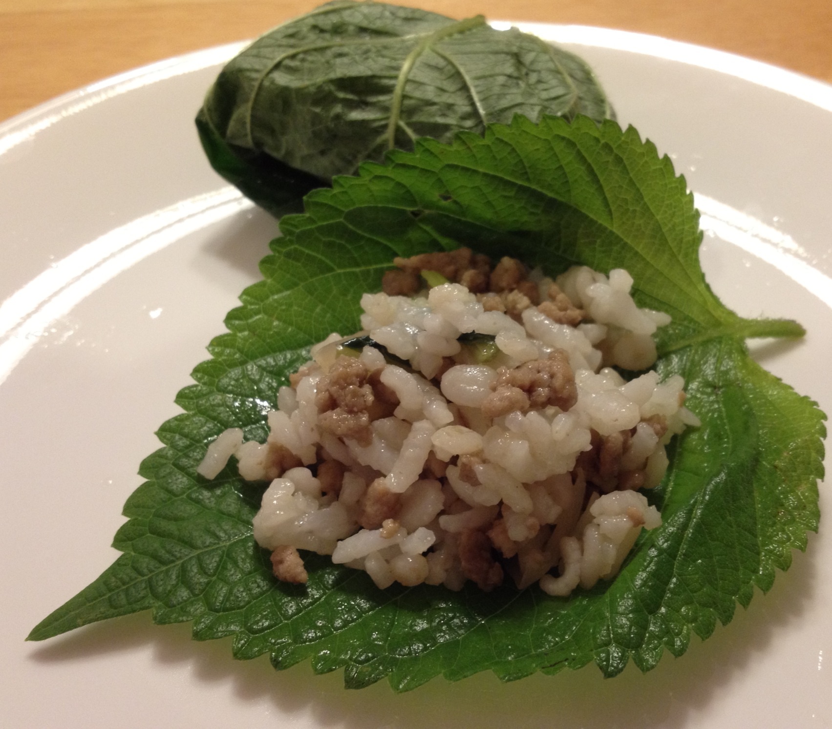 紫苏叶香饭包的做法