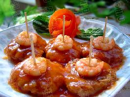 茄汁芋头猪肉虾仁饼的做法