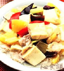 酸甜凤梨豆腐的做法