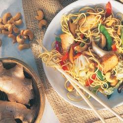 豆腐腰果炒面的做法