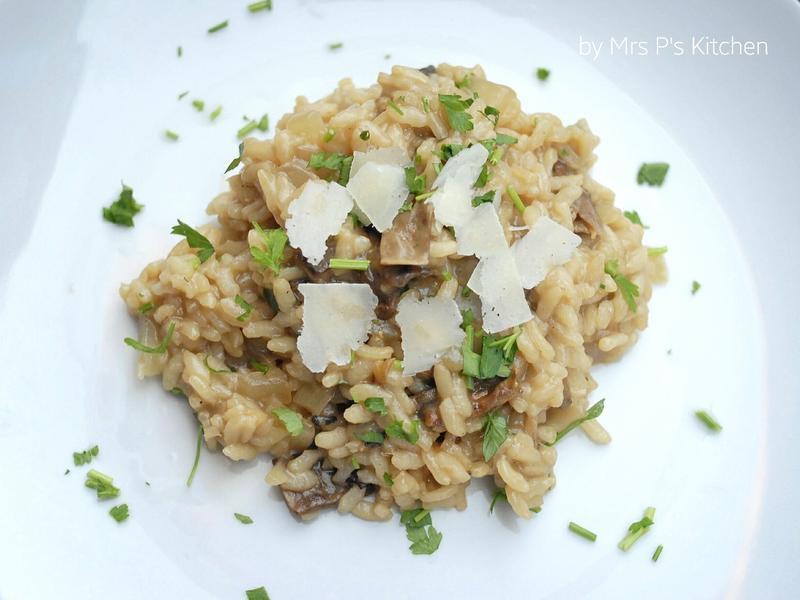 意式磨菇炖饭的做法