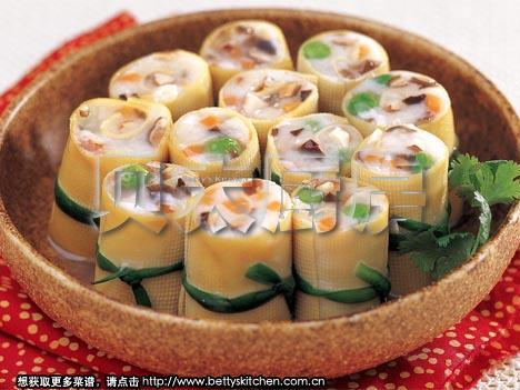 清香素肉卷的做法