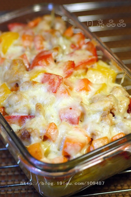 薯香彩椒鸡肉焗饭的做法