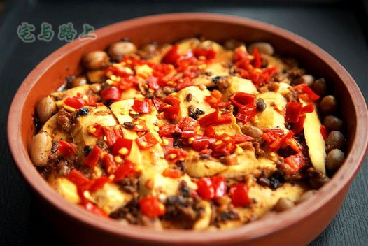 剁椒豆豉蒸香干的做法