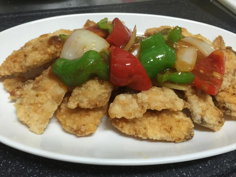 香酥糖醋鲷鱼片的做法