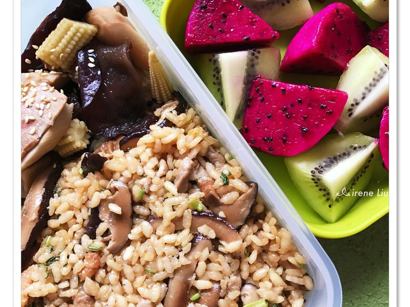 香菇肉丝油饭的做法