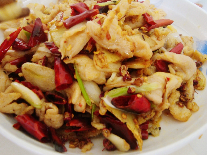 香辣鸡片的做法