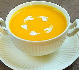 微波奶油南瓜浓汤的做法