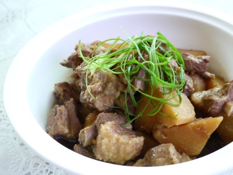 力力韩式-梨炖排骨的做法